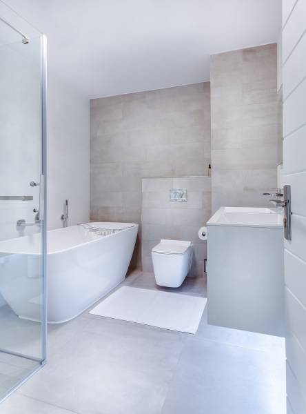 Pose de carrelage de salle de bain avec TK Carrelage à Yvetot