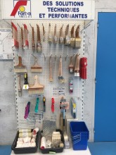 Accessoires pour la pose de peinture industrielle pinceau à usage professionnel, rouleau, sceau, grattoir  Sud de Lyon Chaponnay  Farba PAD Industrie 